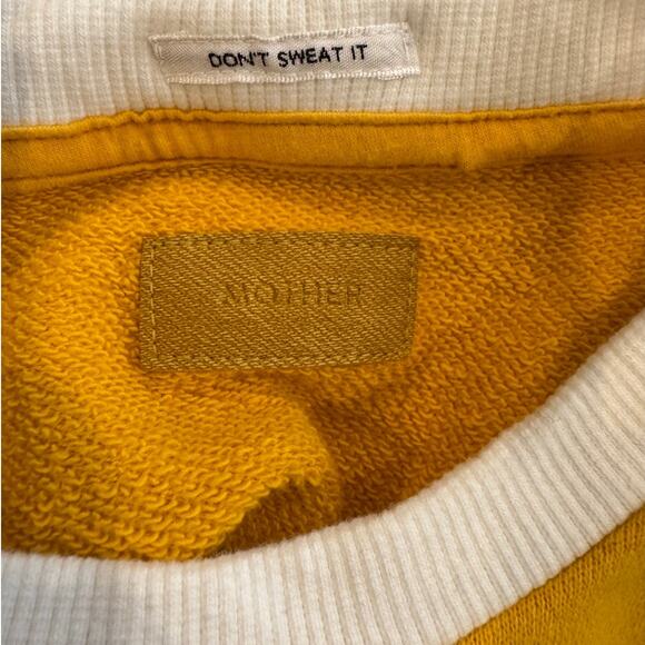 MOTHER The 3/4 Sleeve Sweatshirt Koozie Bon Voyage Shirt Size Small - Picture 6 of 8